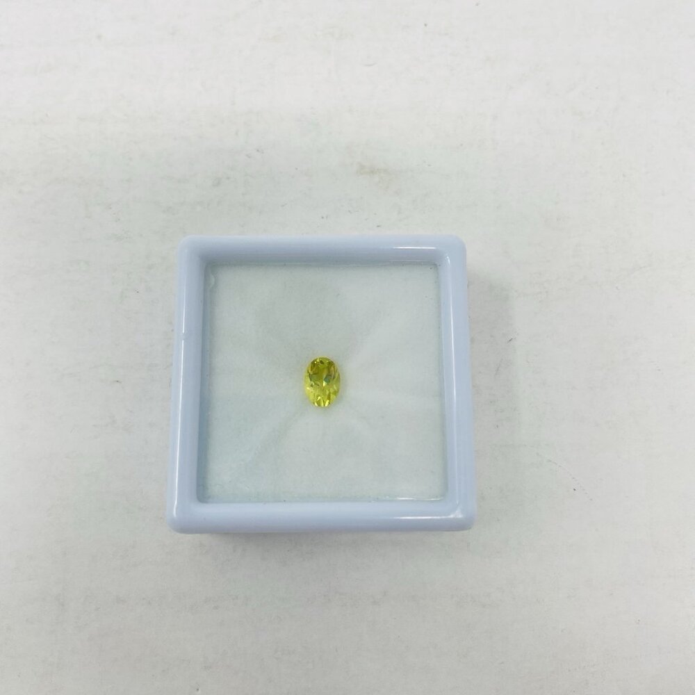 Brazilian Green Gold Quartz Oval 7x5 mm Loose Gemstone for‎ Jewelry Making 5154